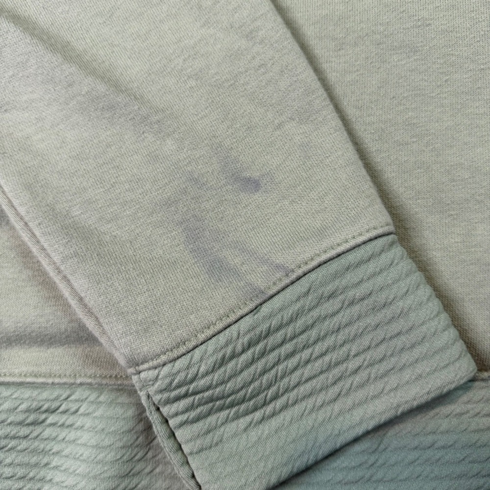 Nike Softball Hoodie Women's Medium Green Dri-FIT 1/4 Zip Pullover Cropped Front - Picture 13 of 13